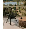 Image de UNIQKA Sapporo - Chaise en rotin Noir