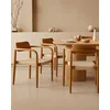 Image de UNIQKA Kimo - Chaise en Teck Massif et Corde Beige- Marron