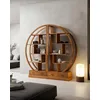 Image de UNIQKA Yin Yang - Bibliothèque en Bois Massif de Teck