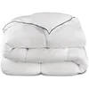 Image de Morphea France 4 Seasons Couette 200x200 5cm d'épaisseur - Couette Legere en Fibres Creuses 100% siliconées et Housse en Coton - Hypoallergénique et Lavable en Machine Duvet