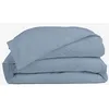 Image de Morphea France Housse De Couette 220x240 Coton cm Bleu Gris 100% Coton Peigné Longues Fibres Housse De Couette Blanche - Lavable en Machine Doux & Ultra-Respirant pour des Nuits Confortables