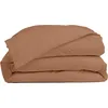 Image de Morphea France Housse De Couette 220x240 Coton cm Terracotta 100% Coton Peigné Longues Fibres Housse De Couette Blanche - Lavable en Machine Doux & Ultra-Respirant pour des Nuits Confortables