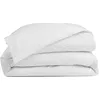 Image de Morphea France Housse De Couette 200x200 cm Blanc 100% Coton Peigné Longues Fibres Housse De Couette Blanche - Lavable en Machine Doux & Ultra-Respirant pour des Nuits Confortables