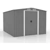 Image de CONCEPT USINE | Abri de Jardin 8.08 m² Jura Gris | Cabane Extérieure | Structure Résistante en Métal | Idéal pour Rangement Outils, Vélos et Equipements de Jardin | Spacieux, Solide, Robuste