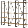 Image de CONCEPT USINE | Bibliothèque Style Industriel | Design Astoria | Meuble à Étagères Bois et Métal | Grand Format : Hauteur 180 cm, Largeur 220 cm | Meuble d'Intérieur Élégant, Robuste et Fonctionnel