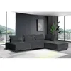 Image de CONCEPT USINE Canapé d'angle Modulable STAVA 4 Places Velours Gris Foncé