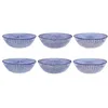 Image de Bjorn Bol PATTERN Ø21cm - 6 pièces - Dark blue