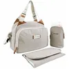 Image de BABY ON BOARD Titou Greige Changing Bag with Changing Mat Included and Modern Style