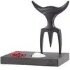 Image de Tridens Onyx Fourchette ergonomique en acier inoxydable finition à la main 165 mm avec base en Paperstone noire, 100 % fabriquée en France