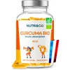 Image de NUTRI & CO Curcuma BIO Gélules - Brevet Français TurmiPure Gold® Haute Absorption 300mg - Sans Pipérine ni Poivre Noir - Antioxydant Naturel & Articulations - 60 Capsules Vegan - Fabriqué en France