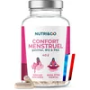 Image de NUTRI & CO Confort Menstruel - PEA pour Règles Douloureuses & Gattilier Syndrome Prémenstruel SPM, Règles Apaisées & Bien Être Mental - Vitamine B12, Magnésium - 40 gélules Vegan - Fabriqué en France