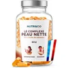 Image de NUTRI & CO Probiotique Peau Nette - Cible Imperfections & Régule la production de Sébum - Zinc Bisglycinate + Ortie + Probiotiques Brevetées Axe Microbiote-Peau - 60 gélules Vegan Fabriqué en France