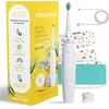 Image de NEOPULSE® - NEOKIDS® - Brosse à Dents Électrique Enfant Sonique Rechargeable + 1 Brossette/tête de brosse blanche Ultra-Souple - dès 3 ans - 2 Modes - Minuteur - personnalisable avec 50 Autocollants
