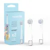 Image de NEOPULSE® - Lot de 2 Recharges Têtes de Brosse Blanches Nylon Ultra-souples - Brosse à Dents Électrique Sonique Bébé NEOBABY® - De 0 à 3 ans -Dès la première dent - Adapté à la morphologie des bébés