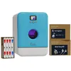 Image de DAAN TECH Bob - Lave-vaisselle Compact 3 Couverts Encastrable - Pose Libre, Avec Réservoir, Portable - Séchage Naturel - Assiette 29 cm - Label Origine France Garantie, Eco-Conçu (Premium Blue)