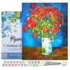 Image de Figured'Art Peinture par Numéro Adulte avec Cadre Vase avec Coquelicots - Van Gogh - Activité Manuelle Kit de Loisir Créatif DIY Numéro d'Art Complet - 40x50cm toile tendue sur châssis