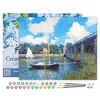 Image de Figured'Art Peinture par Numéro Adulte avec Cadre Le Pont d'Argenteuil - Monet - Activité Manuelle Kit de Loisir Créatif DIY Numéro d'Art Complet - 40x50cm toile tendue sur châssis
