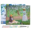 Image de Figured'Art Peinture par Numéro Adulte avec Cadre Dans les bois de Giverny - Monet - Activité Manuelle Kit de Loisir Créatif DIY Numéro d'Art Complet - 40x50cm toile tendue sur châssis