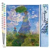 Image de Figured'Art Peinture par Numéro Adulte La Promenade - Monet - Activité Manuelle Kit de Loisir Créatif DIY Numéro d'Art Complet - 40x50cm sans châssis en bois