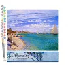 Image de Figured'Art Peinture par Numéro Adulte Régates à Sainte-Adresse - Monet - Activité Manuelle Kit de Loisir Créatif DIY Numéro d'Art Complet - 40x50cm sans châssis en bois