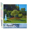 Image de Figured'Art Peinture par Numéro Adulte Dame en blanc au jardin - Monet - Activité Manuelle Kit de Loisir Créatif DIY Numéro d'Art Complet - 40x50cm sans châssis en bois