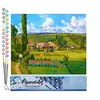 Image de Figured'Art Peinture par Numéro Adulte Paysage aux Pâtis - Camille Pissarro - Activité Manuelle Kit de Loisir Créatif DIY Numéro d'Art Complet - 40x50cm sans châssis en bois