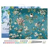 Image de Figured'Art Peinture par Numéro Adulte avec Cadre Fleurs et Oiseaux 2 - Activité Manuelle Kit de Loisir Créatif DIY Numéro d'Art Complet - 40x50cm toile tendue sur châssis