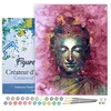 Image de Figured'Art Peinture par Numéro Adulte avec Cadre Bouddha précieux - Activité Manuelle Kit de Loisir Créatif DIY Numéro d'Art Complet - 40x50cm toile tendue sur châssis