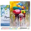Image de Figured'Art Peinture par Numéro Adulte avec Cadre Farandoles de parapluies 2 - Activité Manuelle Kit de Loisir Créatif DIY Numéro d'Art Complet - 40x50cm toile tendue sur châssis