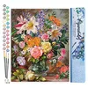 Image de Figured'Art Peinture par Numéro Adulte Explosions de fleurs - Activité Manuelle Kit de Loisir Créatif DIY Numéro d'Art Complet - 40x50cm sans châssis en bois
