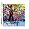 Image de Figured'Art Peinture par Numéro Adulte Arbre effet vitrail - Activité Manuelle Kit de Loisir Créatif DIY Numéro d'Art Complet - 40x50cm sans châssis en bois