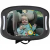 Image de Ezimoov EZI Mirror LED - Rétroviseur Bébé avec Lumière LED Télécommandée - Grande Surface en Acrylique - Pivot 360° - Sangles Réglables - Compatible Appuie-Têtes Universels