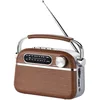 Image de HALTERREGO Radio Vintage Grandes Ondes Aspect Bois, AM/FM/SW Lecteur USB/Carte Micro SD Prise Secteur ou Pile (Non Incluse)