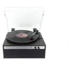 Image de Halterrego Platine Vinyle Brooklyn, Haut-parleurs intégrés, 3 Vitesses, Marche/arrêt Automatique, Entrée : Jack 3.5mm, Sortie : Bluetooth V5.4, RCA, Bois foncé