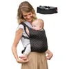 Image de Infantino - Porte-Bébé de Voyage ZIP - Porte-Bébé 2-en-1 - Pliable - Facile à Plier ou à Déballer en Quelques Secondes - Complet - Soutien Ergonomique - Convient aux Bébés de 5,4 à 18,1 kg - Noir