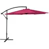 Image de Parasol déporté OAHU Rond 3,50m de diamètre Fuchsia avec manivelle. Parasol déporté inclinable et Rabattable.
