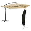 Image de Parasol déporté Molokai carré 2.7x2.7m Beige avec manivelle. Parasol déporté inclinable, Rabattable et Rotatif avec Housse de Protection.