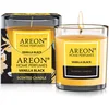 Image de areon Bien-être   Bougie parfumée dans un verre   Collection Premium   Durée de combustion jusqu'à 25 heures   Parfum : noir vanille.
