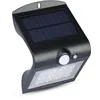 Image de V-TAC Lampe murale LED 1,5 W, avec panneau solaire et capteur, noir