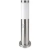 Image de SILAMP Borne de Jardin Acier Inoxydable avec Détecteur 45cm IP44 pour Ampoule E27