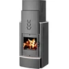 Image de Confort et Loisirs Poêle à Bois SONATA 16 kW - Acier - Gris - Bois