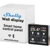 Image de Shelly Wall Display - Noir | Panneau de contrôle pour maison intelligente avec interrupteur de relais | Écran tactile |Alexa, Google Home | App iOS Android | Capteur température, humidité & LUX