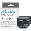 Image de Shelly 2PM Gen4 - Module volet roulant connecté Matter, Zigbee, Wi-Fi, 2 Canaux 8A, Mesure consommation électrique, Contrôle app, Compatible Alexa, Google, SmartThings, Apple Homekit
