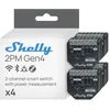 Image de Shelly 2PM Gen4 - Module volet roulant connecté Matter, Zigbee, Wi-Fi, 2 Canaux 8A, Mesure consommation électrique, Contrôle app, Compatible Alexa, Google, SmartThings, Apple Homekit