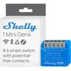 Image de Shelly 1 Mini Gen4 - Micromodule interrupteur Matter, Zigbee, Wi-Fi, 1 Canal 8A, Contacts secs, Ouvre-porte de garage connecté, Contrôle app, Compatible avec Apple Homekit, Alexa, Google, SmartThings