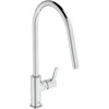Image de Ideal Standard   Gusto Mitigeur de cuisine, Bec rond en C, avec la cartouche FirmaFlow, bec pivotant à 360°, facile à installer avec la fixation EasyFix+, Chrome