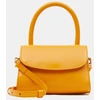 Image de By Far - Sac à main mini en Cuir Semi Patent Léa orange - 10,5x16,5x7 cm OS