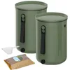 Image de Bokashi Organico 2 Bac A Compost Vert23.3x32.5cm-bac 9.6l-2kg Brain