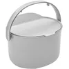 Image de Skaza Organko Daily Poubelle à Compost 3,3L   Petite Poubelle de Table Cuisine avec Couvercle   Plastique Recyclé, Facile à Nettoyer au Lave-Vaisselle, Gris Clair