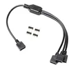 Image de EK Water Blocks Compatible EK-Loop D-RGB Splitterkabel, 3-fach - Schwarz